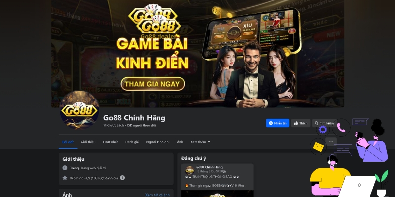 Follow kênh Fanpage Go88 để cập nhật thêm nhiều tin tức mới 
